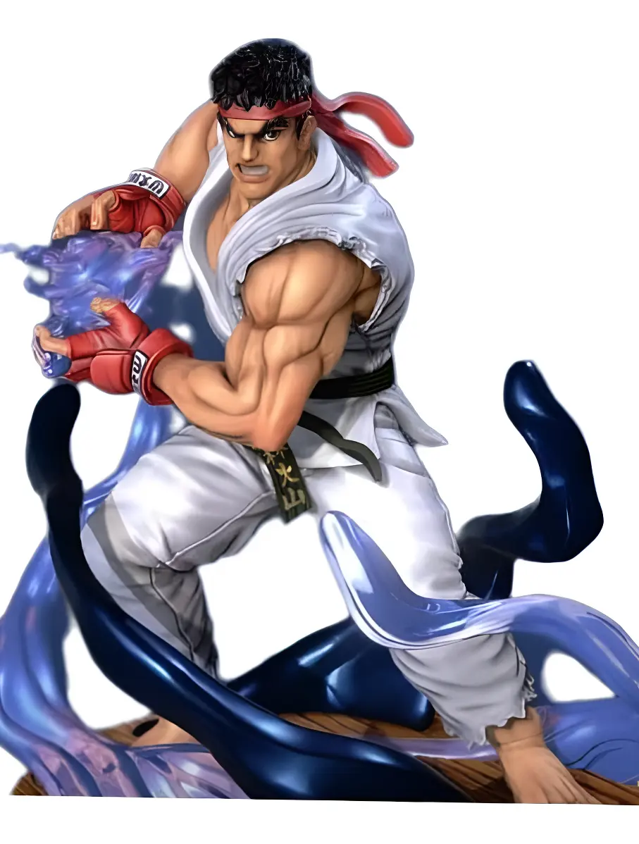 Estatueta Street Fighter Ryu Hadouken Em 15cm