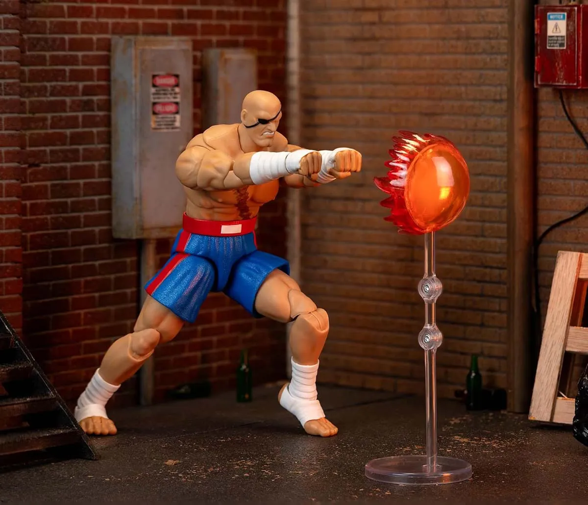 Sagat Jada Toys Street Fighter Premium Tiger Shot Muay Thai