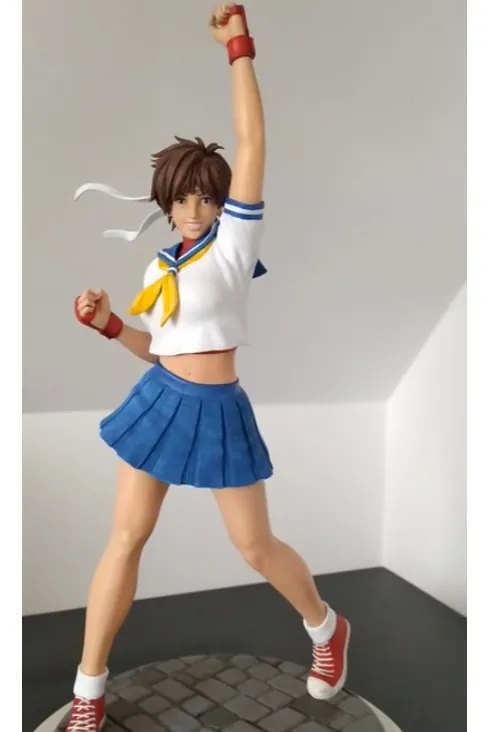 Sakura Street Fighter artesanal impressão 3D decoração