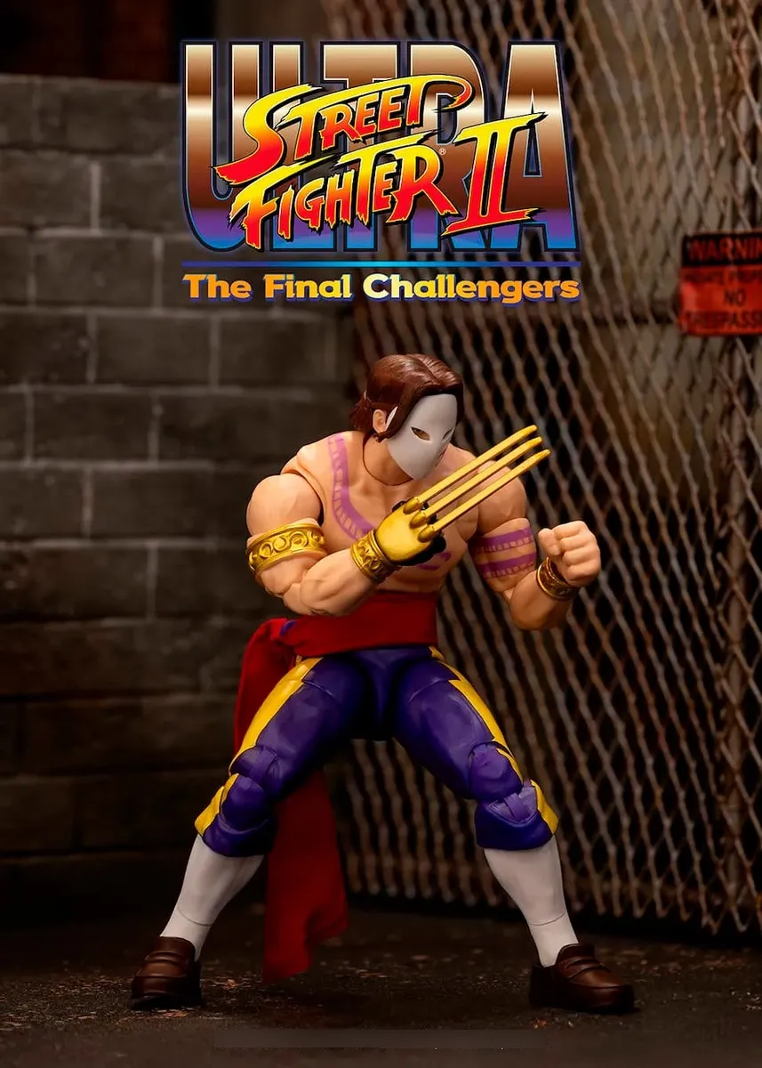 Vega Jada Toys Street Fighter Premium máscara garras assassino espanhol