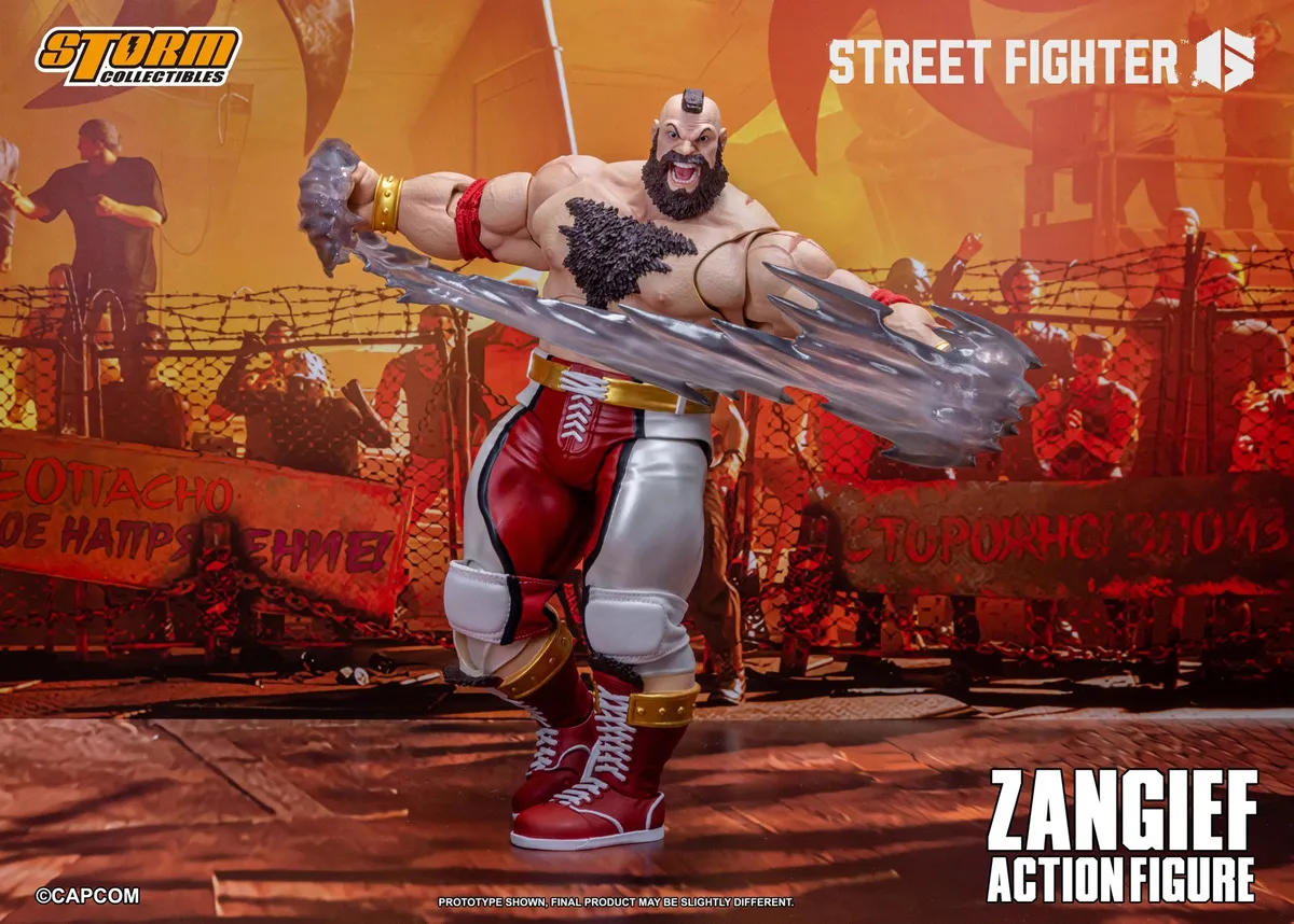 Zangief Storm Collectibles Street Fighter Red Cyclone postura imponente