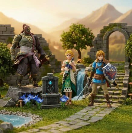 3 Pack Zelda Tears Of The Kingdom Figma Link Ganondorf Zelda