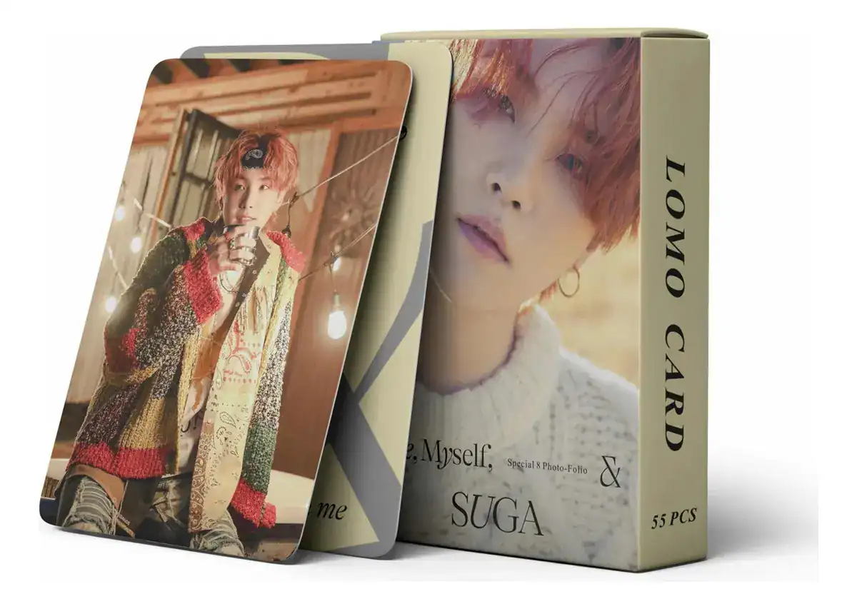 55 Photocards BTS — Edição Me, Myself & Suga