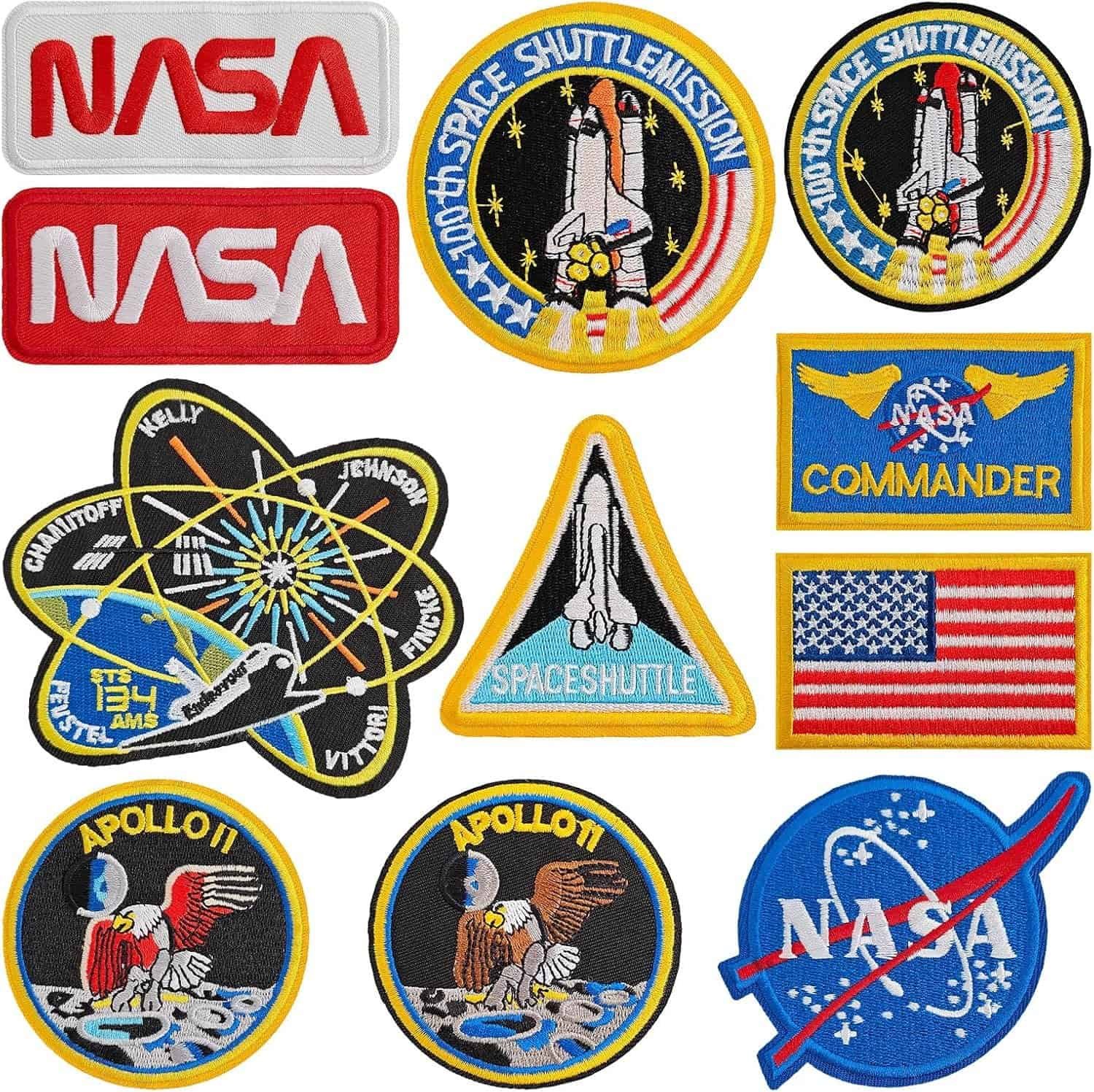 Patch Bordado Decorativo NASA Chapéus Mochilas