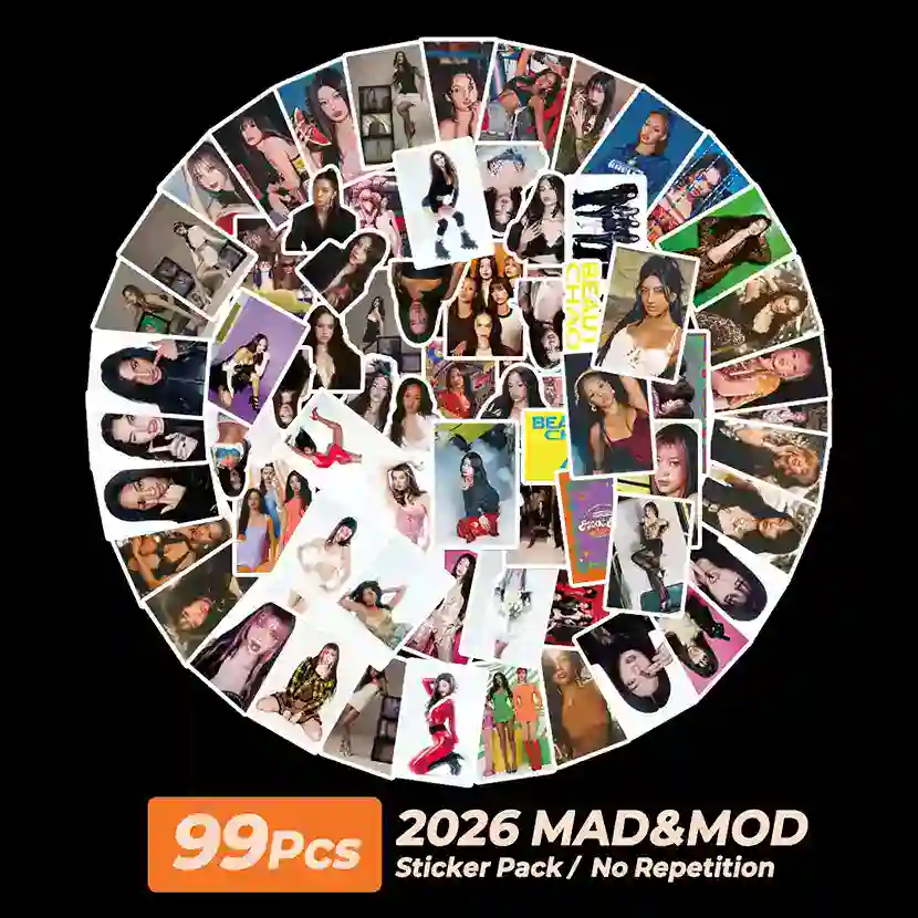 Pack Adesivos Katseye KPOP stickers 120 peças membras