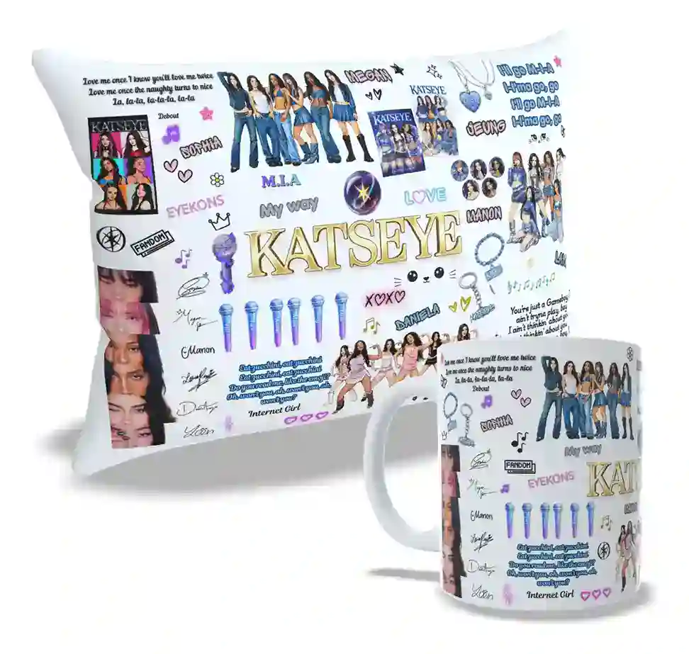 Almofada K-pop estética menina rosa quarto decoração