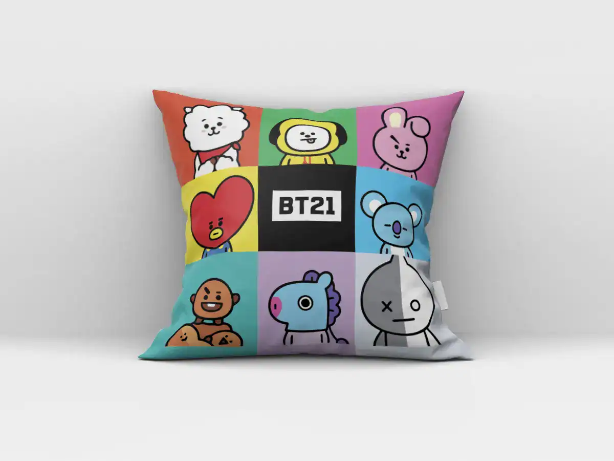 Almofada Decorativa Bt21 - Quadrado