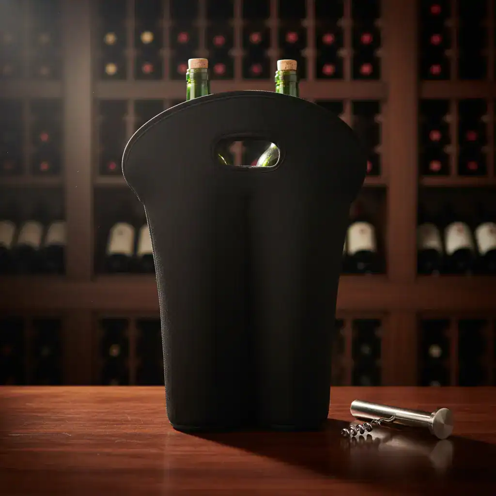 Bolsa Térmica Vinho 2 Garrafas Em Neoprene transporte