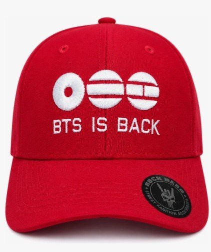 Boné Bts Is Back Vermelho