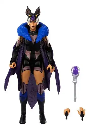 Boneco Deluxe Evil-Lyn Maligna com Acessórios MOTU He-Man