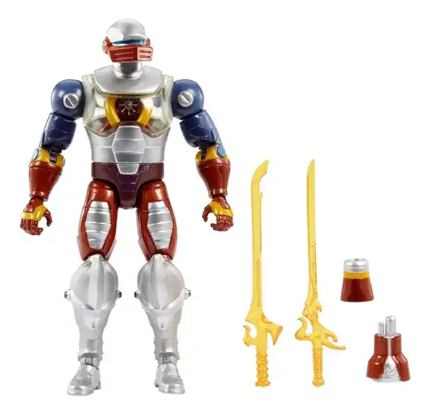 Boneco Articulado Deluxe Roboto com Acessórios MOTU He-Man