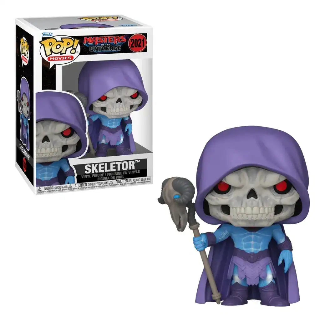 Boneco Funko Pop Mestres do Universo Live Action Esqueleto