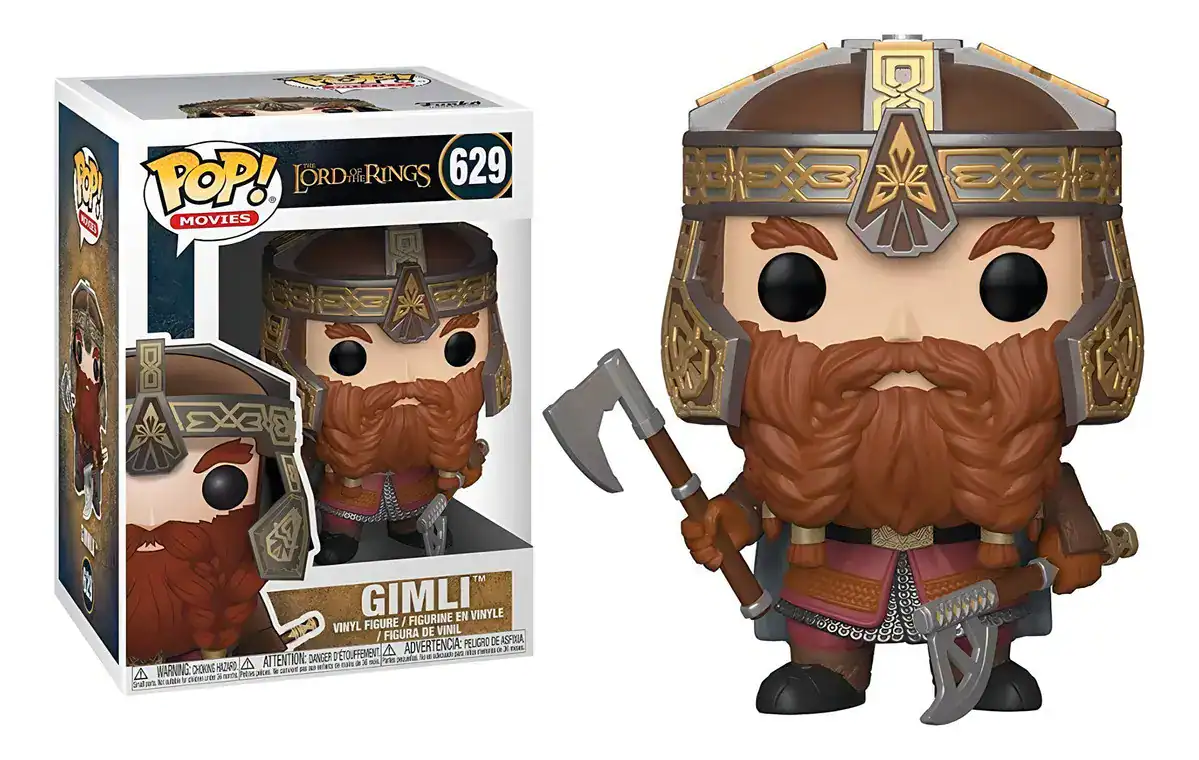 Boneco Funko Pop Movies Gimli O Senhor Dos Anéis #629