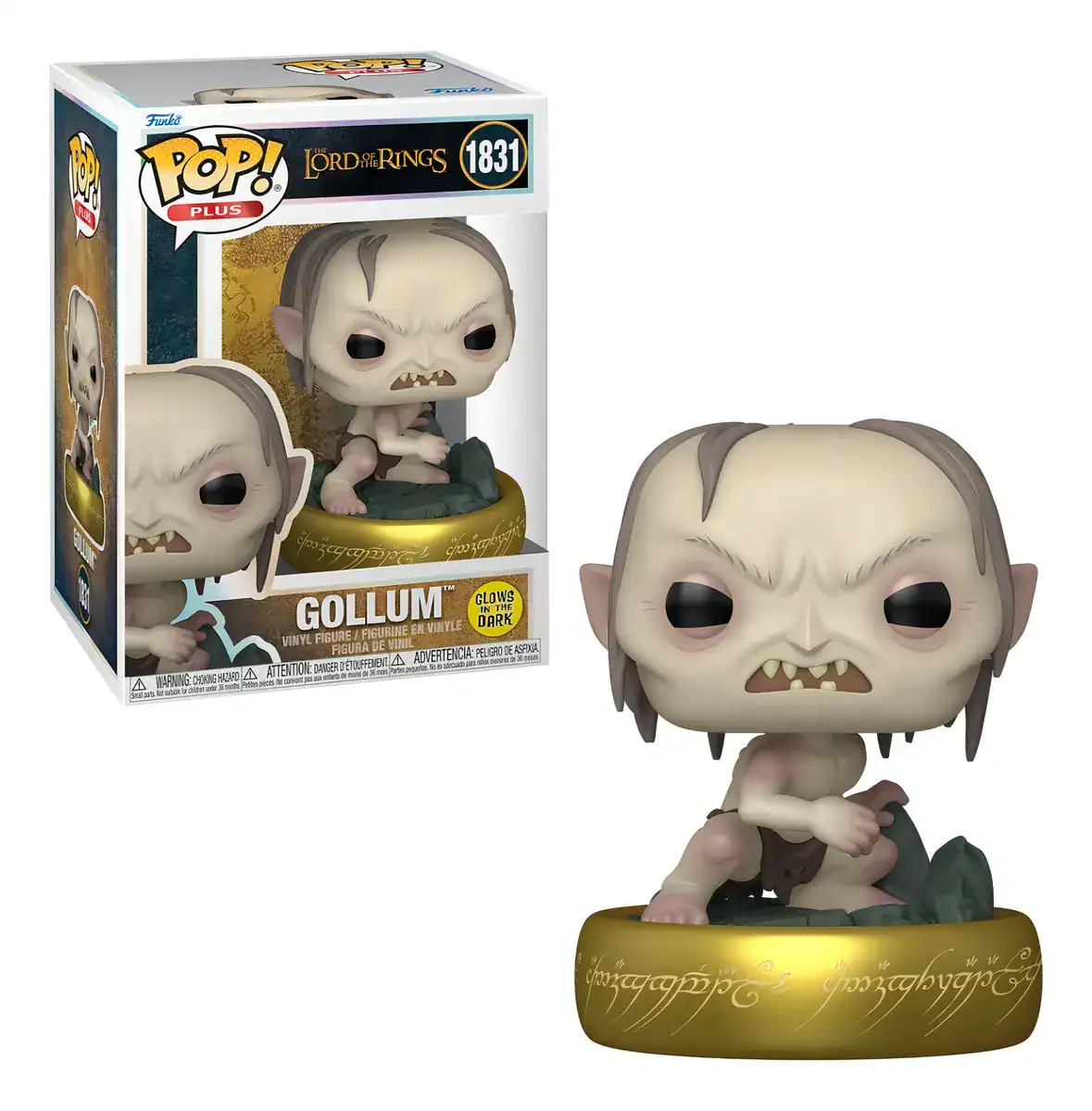 Boneco Funko Pop O Senhor Dos Anéis - Gollum glow