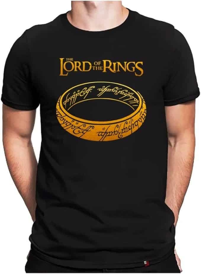 Camisetas O Senhor dos Anéis com estampas da Terra-Média e Hobbits — variações de presente geek