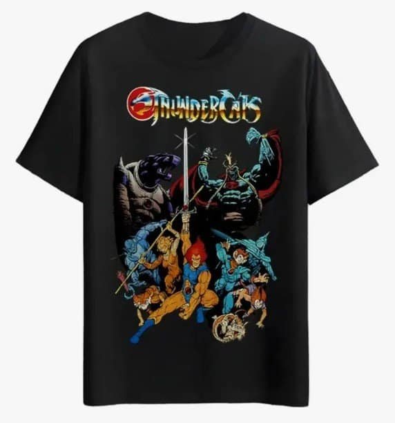 Camiseta ThunderCats Estilo Cartoon Anos 80 nostalgia