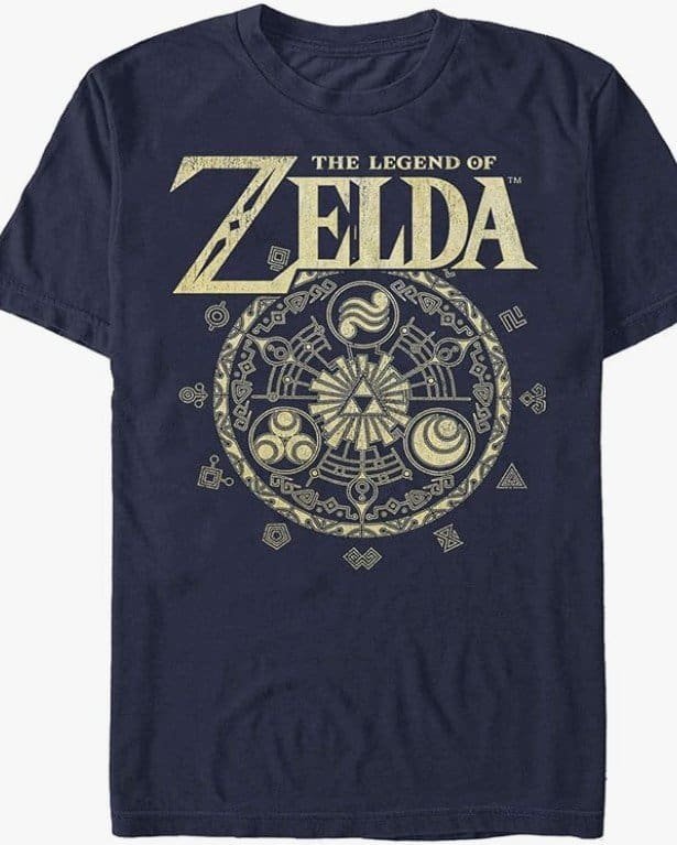 Camiseta Zelda Triforce Logo Clássico Nintendo