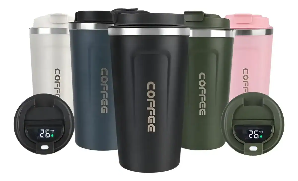 Caneca térmica viagem café para carro