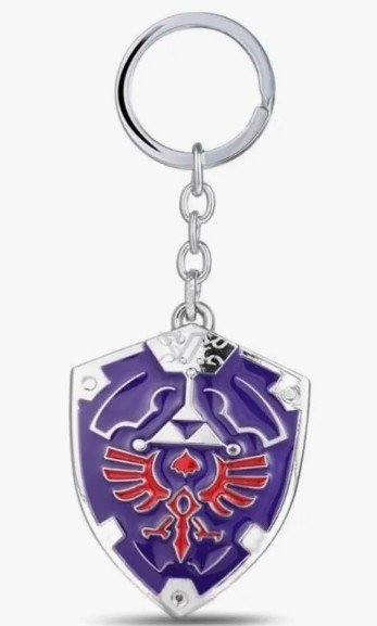 Chaveiro The Legend Of Zelda Escudo Hylian Shield De Metal