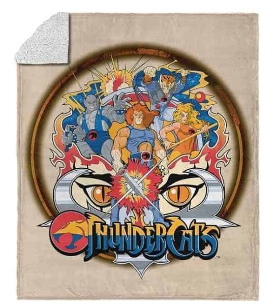 Cobertor ThunderCats Justice Truth Honor Loyalty Sherpa