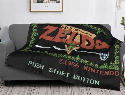 Cobertor de Flanela Zelda Nintendo