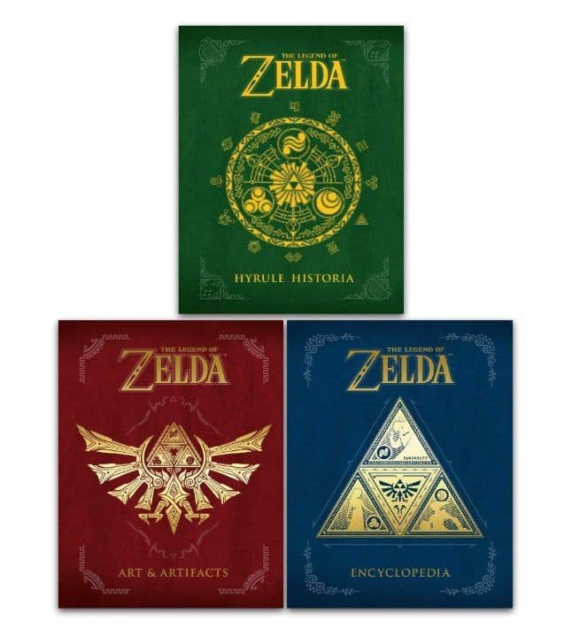 Coleção The Legend of Zelda com 3 livros - História de Hyrule, Enciclopédia, Arte e Artefatos