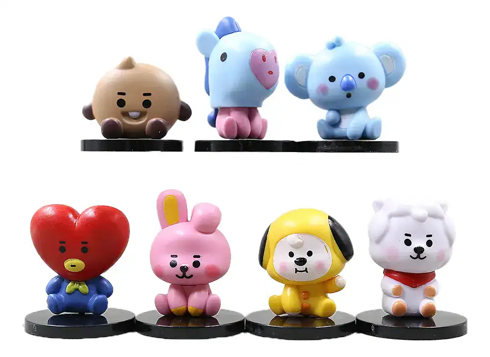 Conjunto De Mascotes Bts Bt21 Bonecos K-pop Army Fã