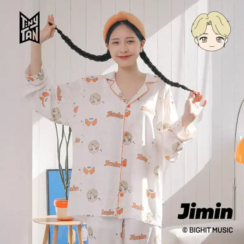 Conjunto De Pijama De Algodão Jimin