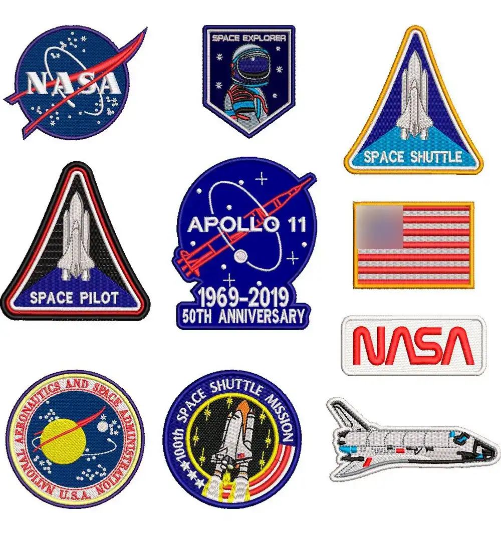 Patches Missões NASA Kit Bordado
