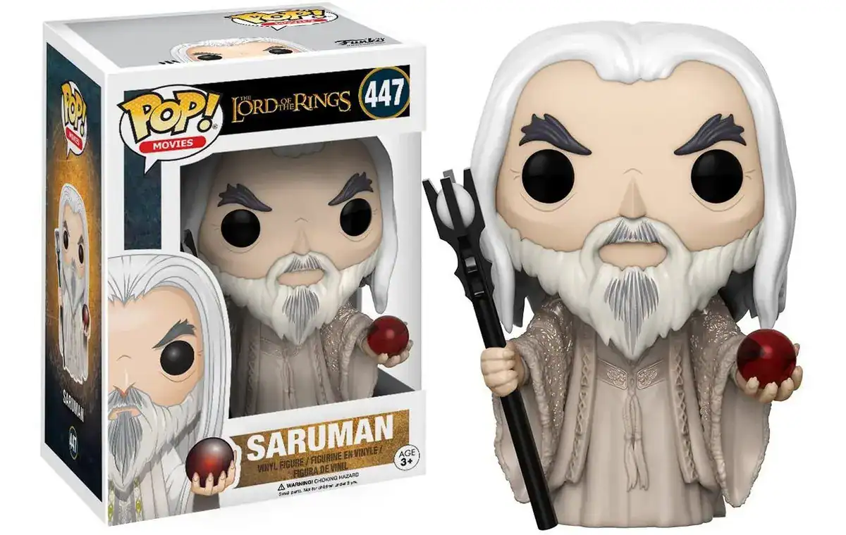 Filmes Funko Pop O Senhor dos Anéis Saruman 447