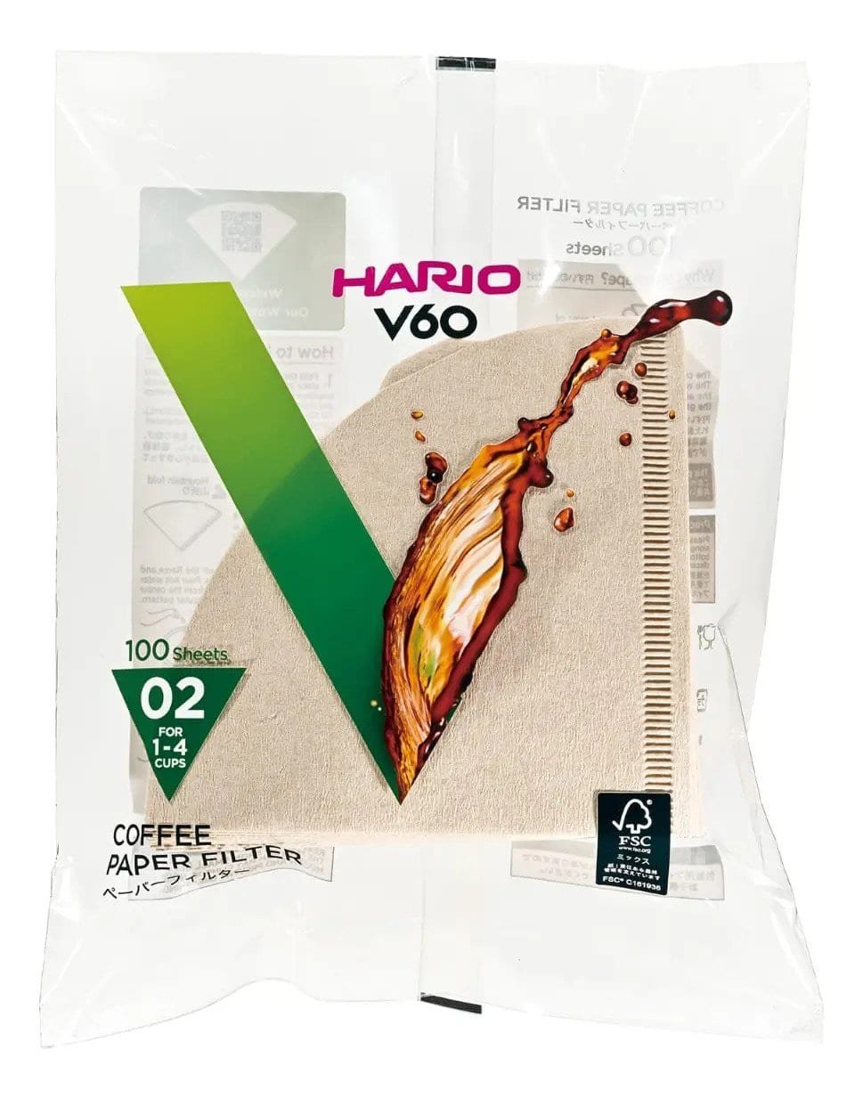 Filtros Hario V60 papel