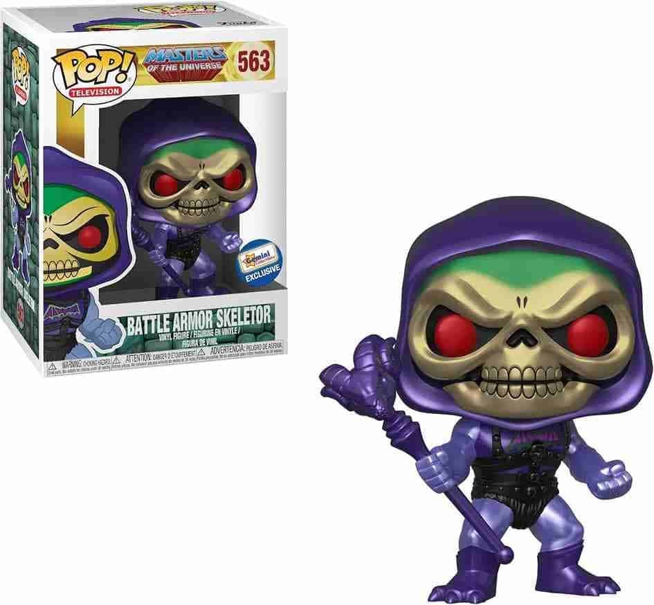 Funko Pop Masters The Universe Metallic Battle Armor Skeletor Exclusive