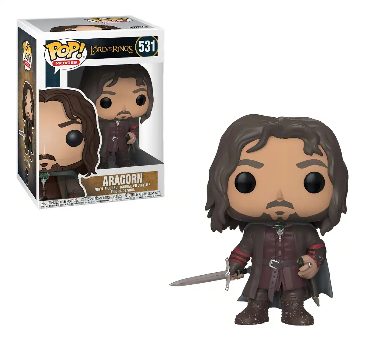 Funko Pop Aragorn #531 Lord Of The Rings Senhor Dos Aneis