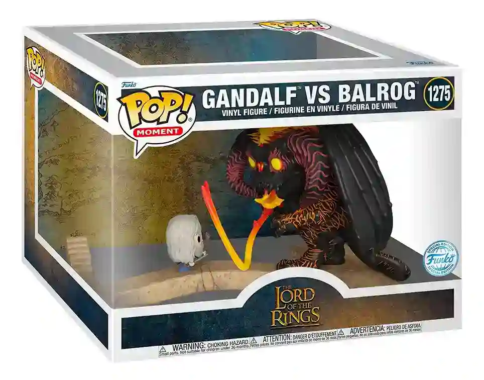 Funko Pop Moments Senhor Dos Anéis Gandalf Vs Balrog Vinil