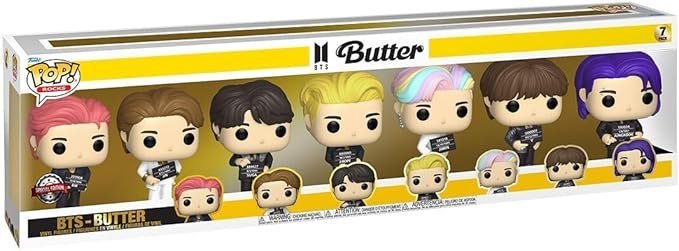 Funko Pop! Pack 7 Figures Bts Butter Music