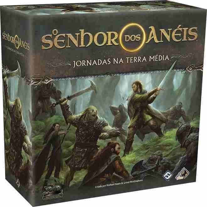Galápagos O Senhor dos Anéis Jornadas na Terra Média, Jogo de Tabuleiro Cooperativo, 1a 5 jogadores, mais de 120min por partida
