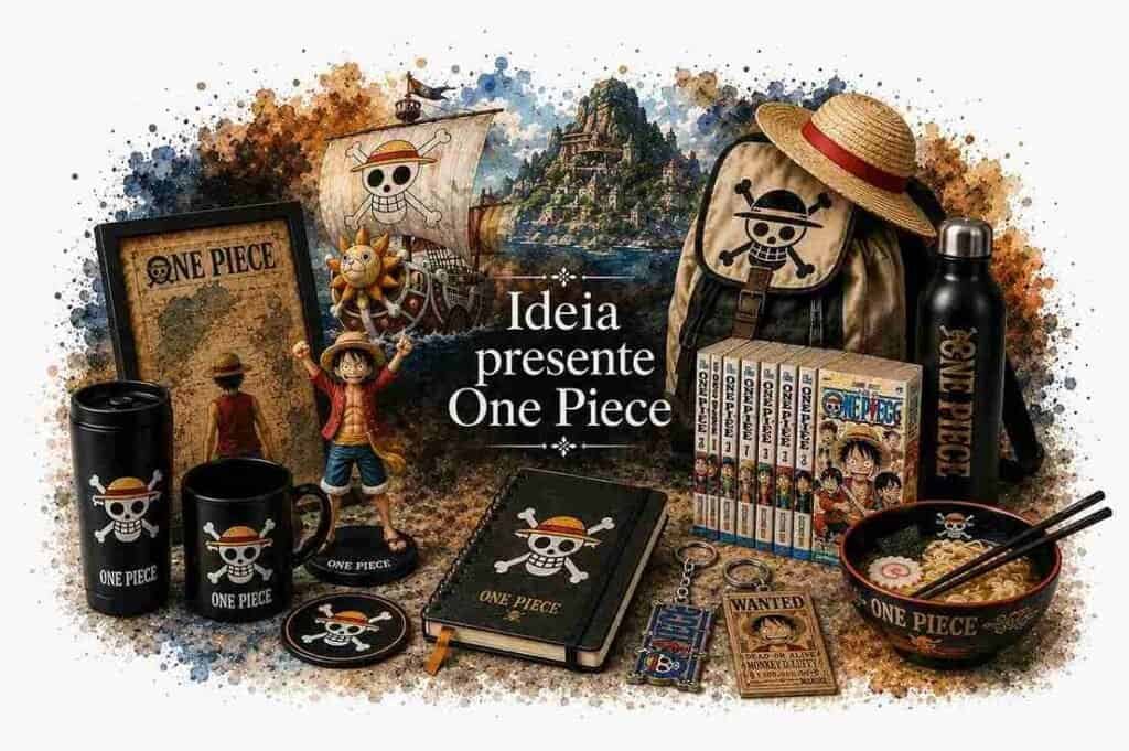 Presentes One Piece: 50+ Ideias de Action Figure, Caneca, Mangá e muito Mais — Guia 2026