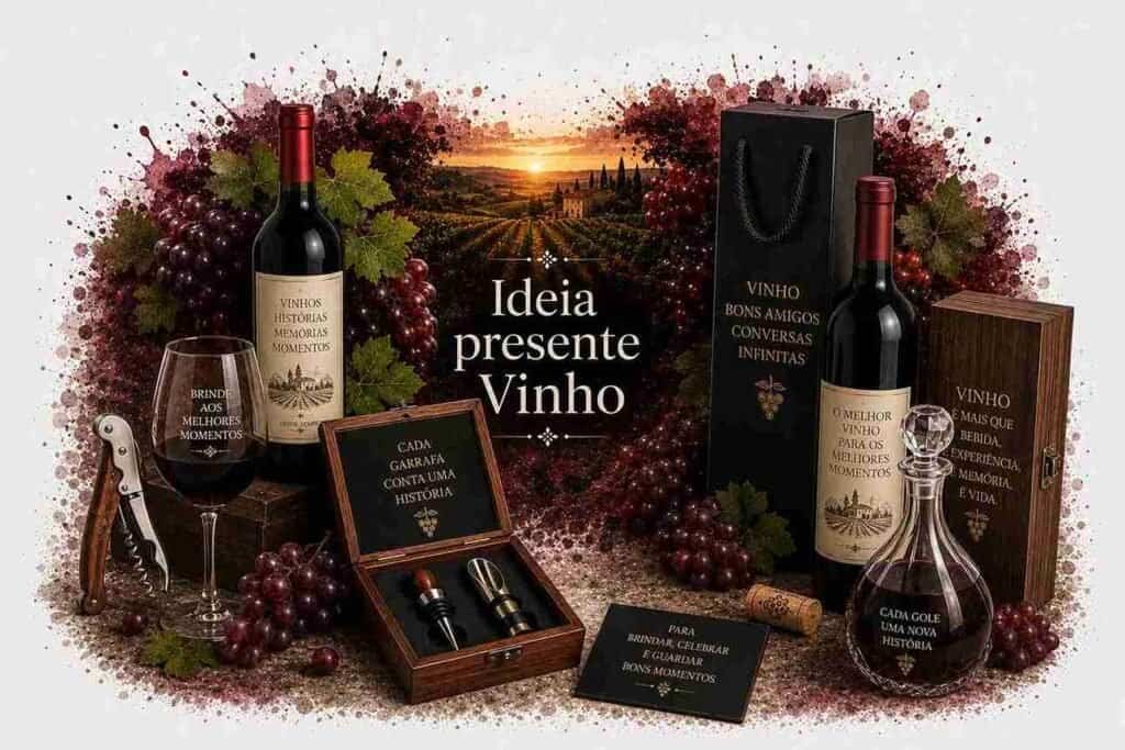 Presentes para Amantes de Vinho: 69 Ideias com Taças, Adegas e Kits