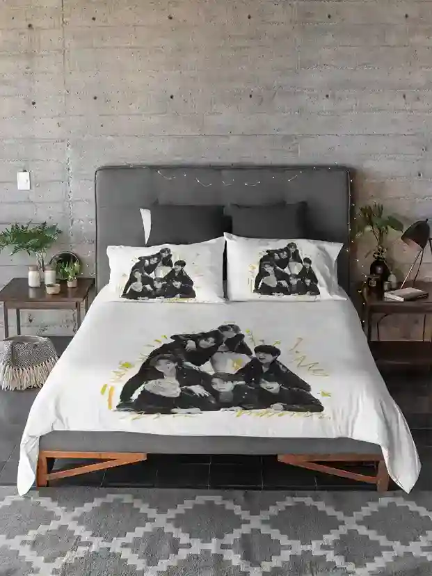Jogo De Lençol Cama King Banda Bts