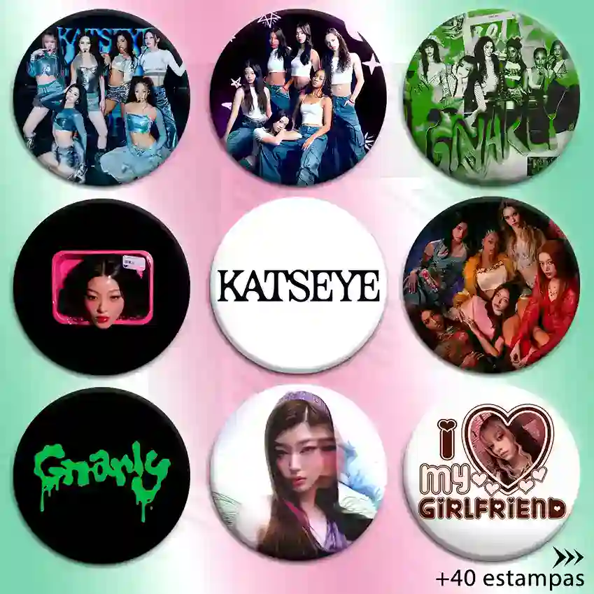 Pin Broche K-pop Katseye esmaltado mochila jaqueta