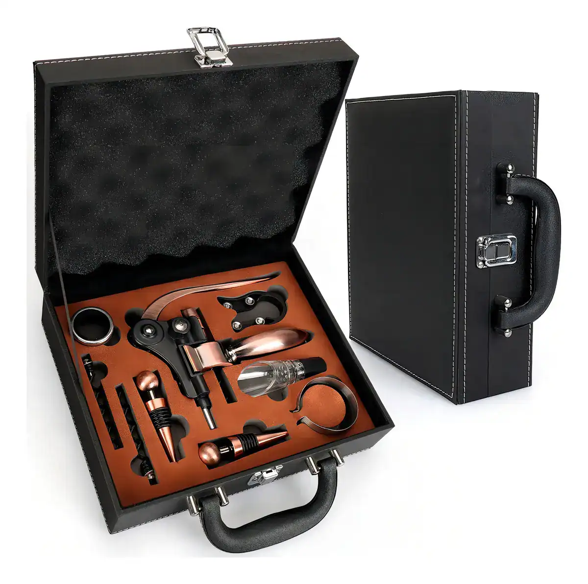 Kit Abridor De Vinho Profissional com Maleta sommelier