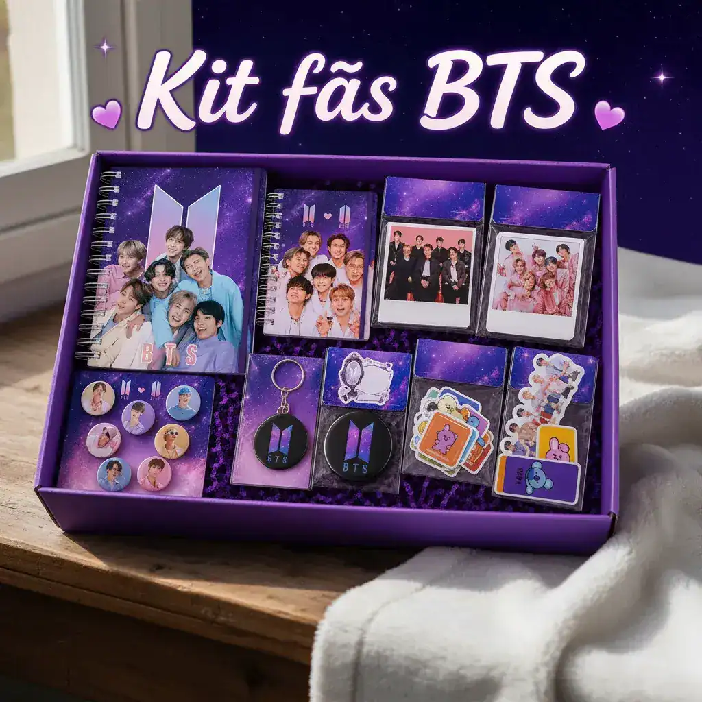 Kit Bts Fã - Luxo 33 Itens Personalizados Exclusivos