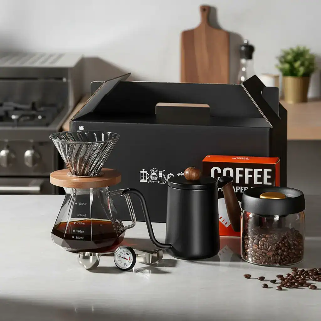 Kit Cafeteira Manual Completo Jarra Bule Passador Pote