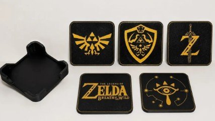 Kit Porta Copo Tema The Legend Of Zelda