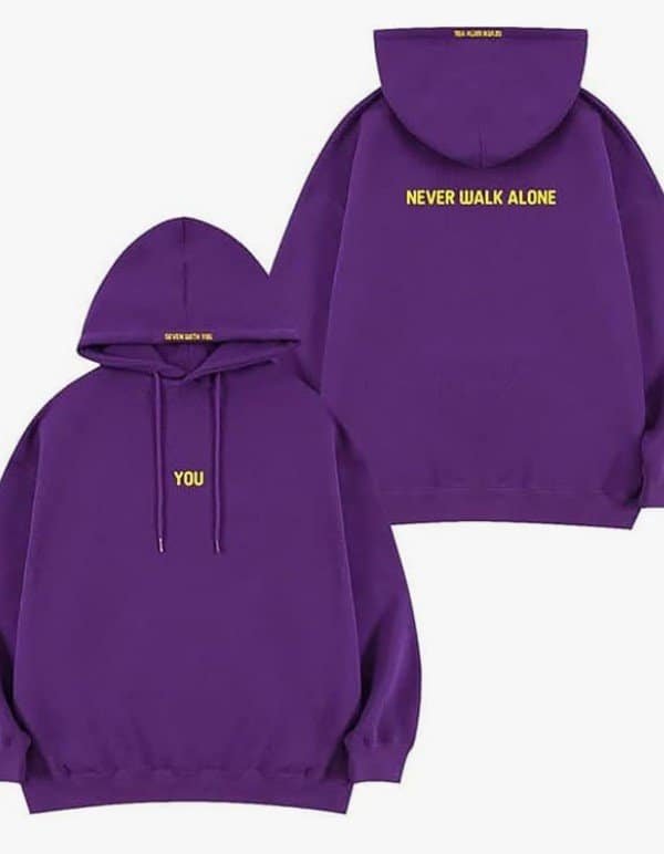 Moletom BTS Jimin Roxo letra