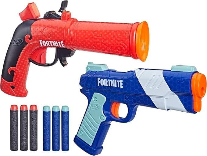 NERF Fortnite Dual Pack dois lançadores dardos Hasbro