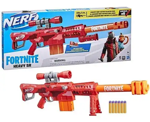 Nerf Lançador Fortnite Heavy dardos Hasbro grande
