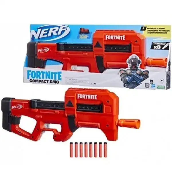 Nerf Lançador Fortnite Compact SMG motorizado dardos