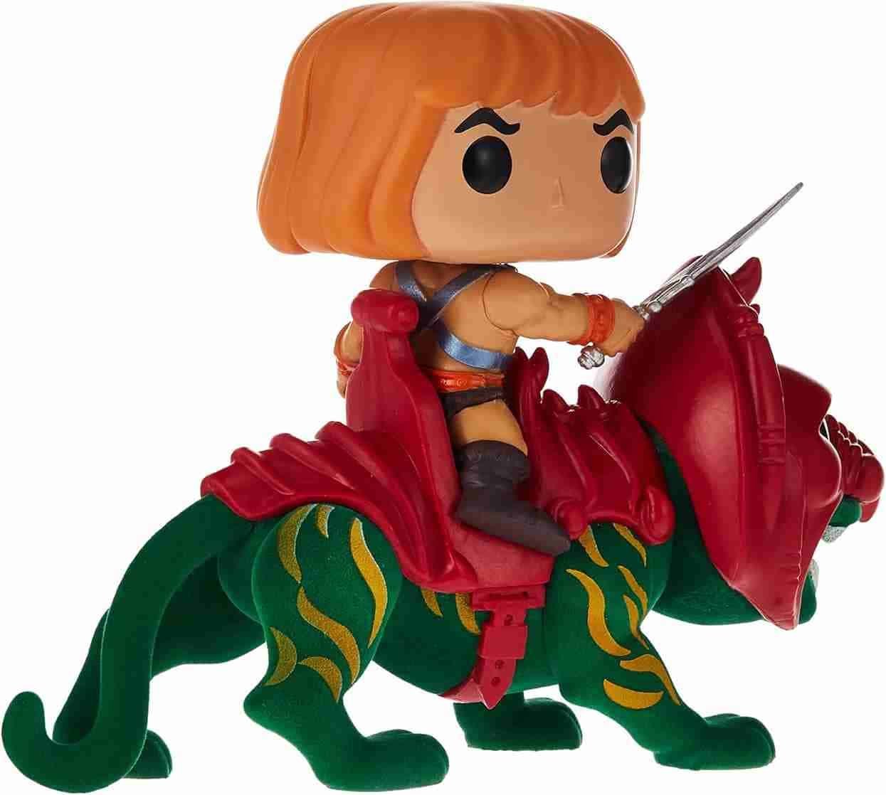 Funko Pop Rides He-Man on Battle Cat #84 Flocado TargetCon Edição Limitada