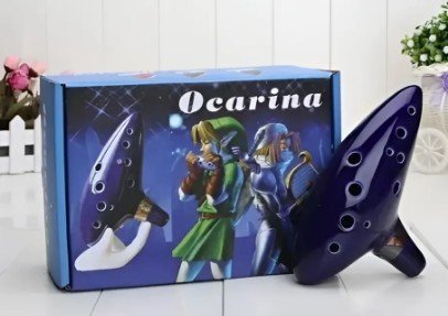 Ocarina do Tempo — Réplica Funcional — Toca as Músicas do Zelda